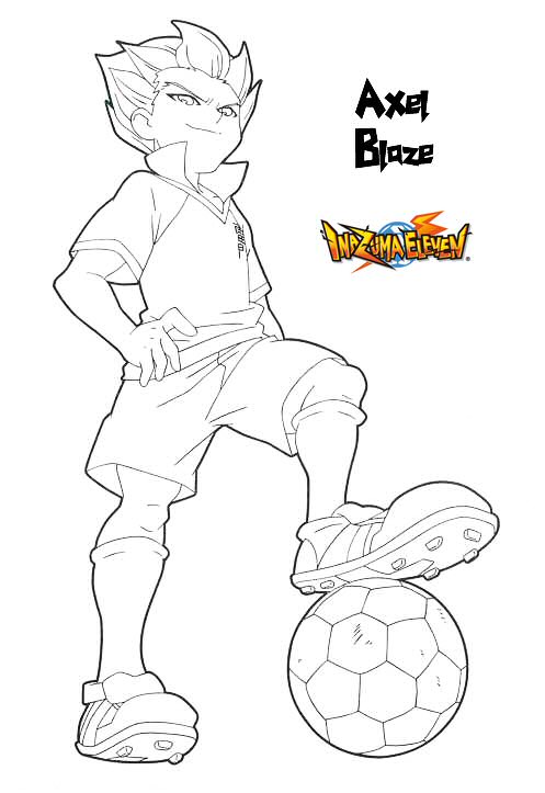Kids-n-fun.com | Coloring page Inazuma Eleven Axel Blaze